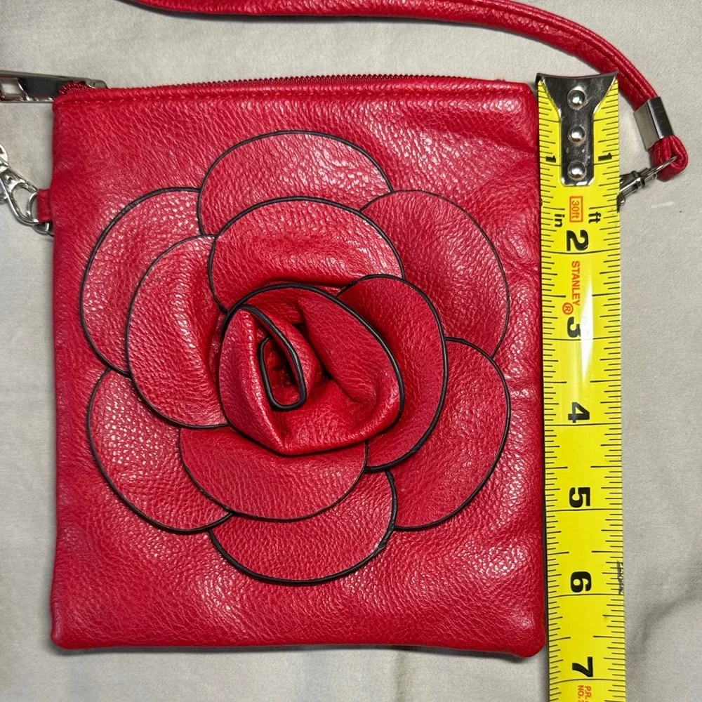 Red Rose Crossbody Bag